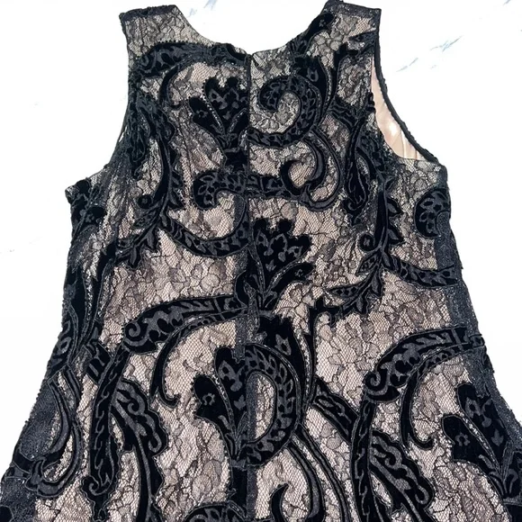 Carmen Marc Valvo Dresses | Carmen Marc Valvo Black Lace Embroidered Dress | Color: Black | Size: 12 | Pm-00240960's Closet
